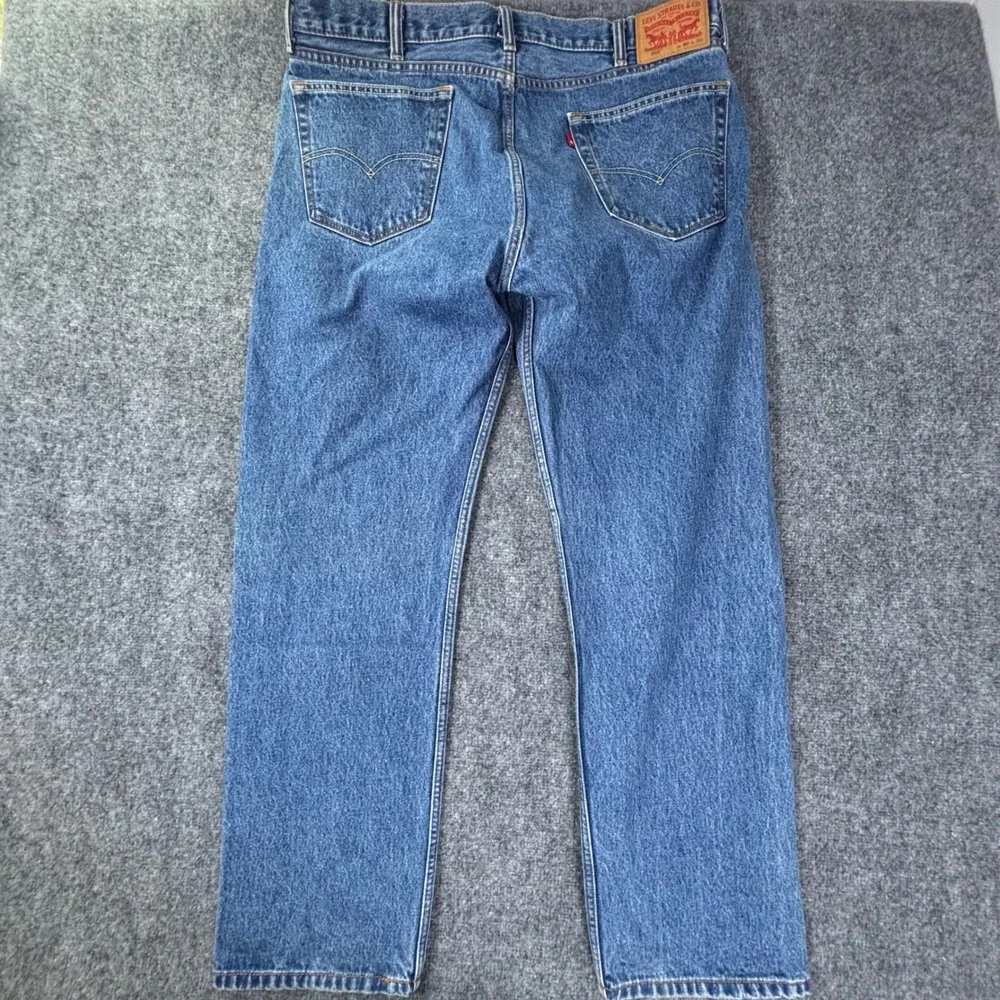 Levi's 505 Regular Fit Straight Leg Jeans 40x33 Blue Denim Mens Work Wear